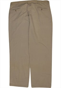 Vintage 90's Lee Trousers / Pants Straight Leg Baggy Beige