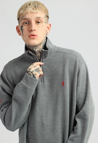 VINTAGE POLO RALPH LAUREN 1/4 ZIP SWEATSHIRT