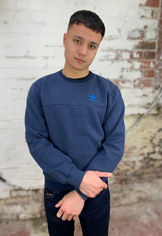 VINTAGE ADIDAS 90'S SWEATSHIRT - NAVY
