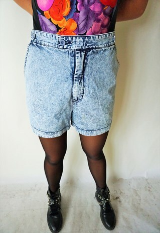 VINTAGE HIGH WAIST DENIM SUMMER SHORTS JEANS GRUNGE PANTS