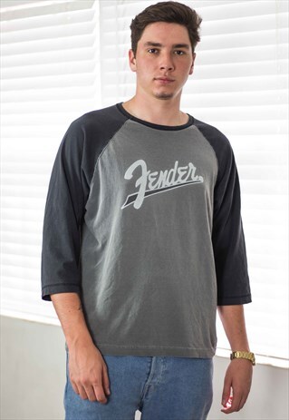 VINTAGE ROCK T-SHIRT LOGO 90S L 8.7
