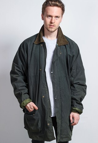VINTAGE OVERSIZED WAX JACKET