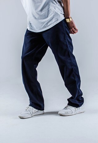 VINTAGE Y2K CARHARTT WORKWEAR SIMPLE PANT IN NAVY BLUE