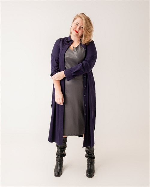 Maxi Shirt Dress As An Outer Layer Of Clothing