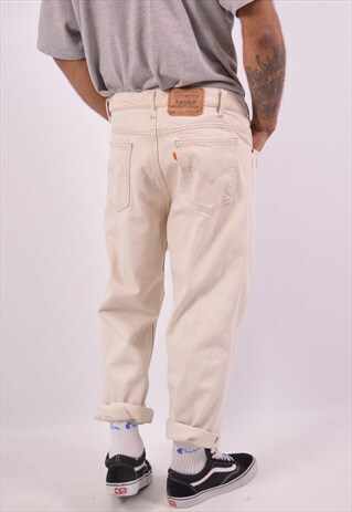 VINTAGE LEVI'S 550 STRAIGHT JEANS OFF WHITE