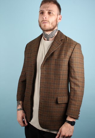 VINTAGE BURBERRY TWEED BLAZER ASM1348