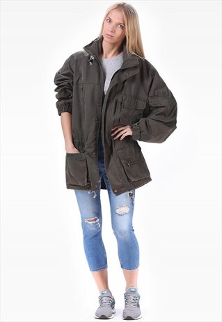 VINTAGE ANORAK JACKET MILITARY HOODED