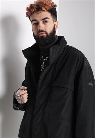 VINTAGE PAUL & SHARK WINDBREAKER COAT BLACK