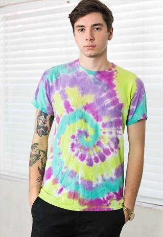 VIINTAGE TIE DYE T-SHIRT 90S L 8.4