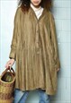 VINTAGE 70S CHRISTINE VOGDT FAUX LEATHER REPTILE SWING COAT