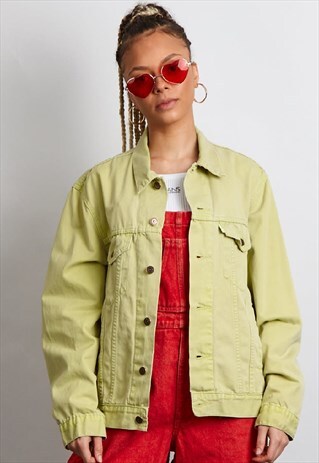 VINTAGE 90'S LEVI'S DYED SAGE GREEN DENIM JACKET