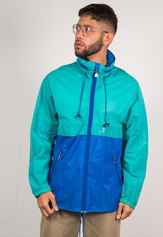 WATERPROOF K-WAY CAGOULE RAIN JACKET