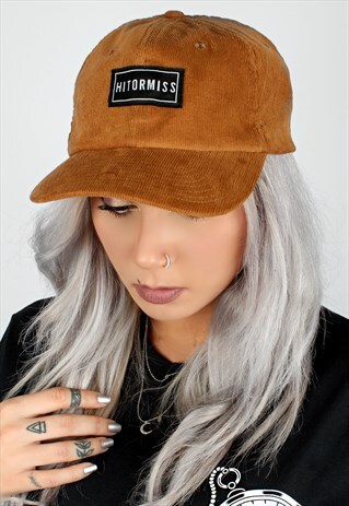 LABEL CORD CAMEL 6 PANEL DAD CAP