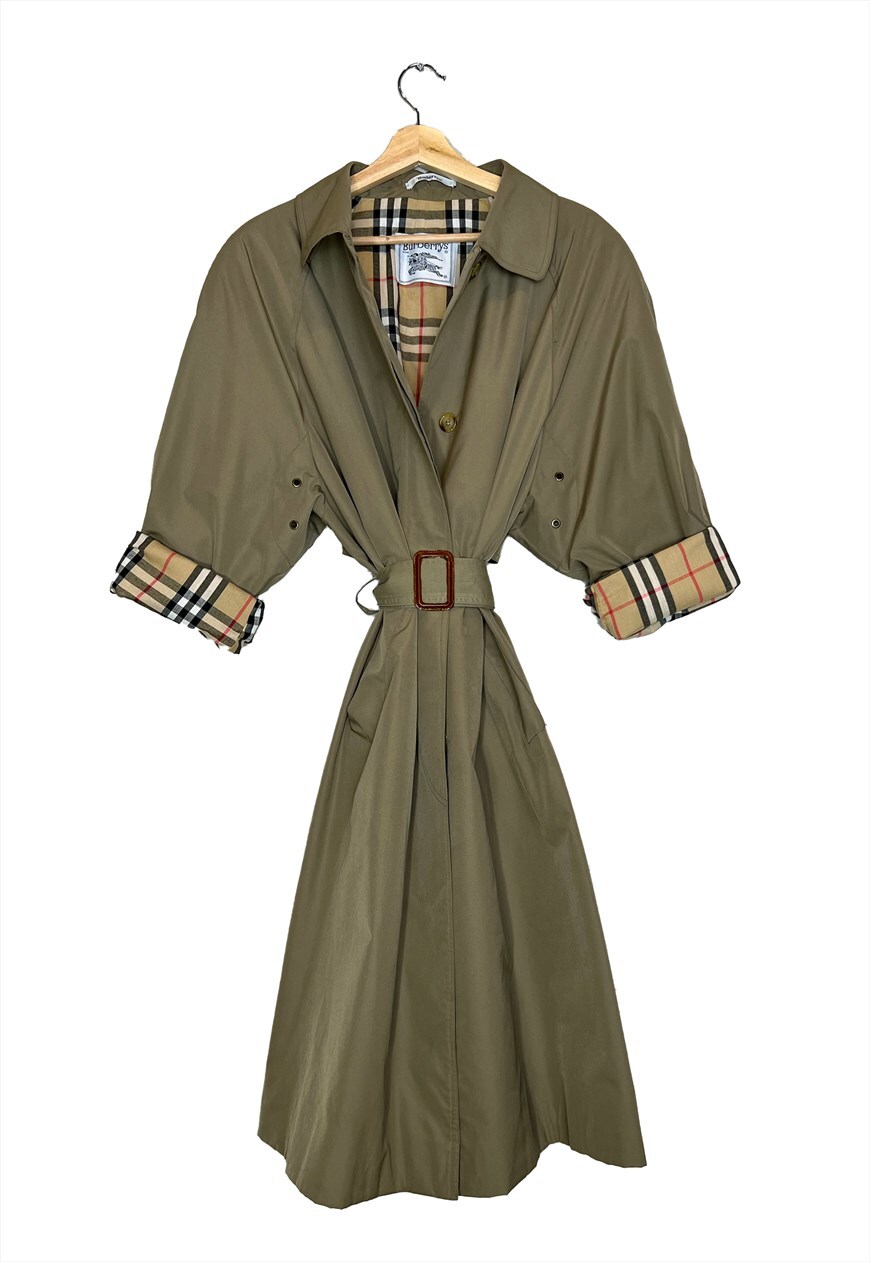 Burberry green trench outlet coat