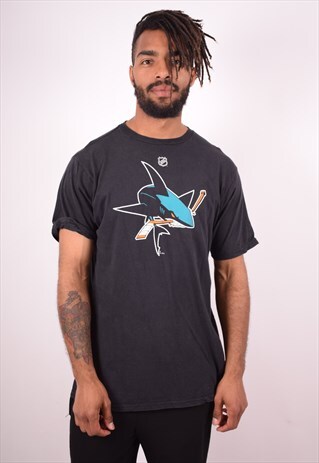 REEBOK MENS VINTAGE NFL SHARKS PAVELSKI 8 T-SHIRT TOP LARGE