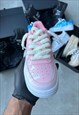 AIR FORCE 1 ''THE BUTTERFLY EFFECT' FADED PINK CUSTOM DESIGN