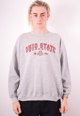 CHAMPION MENS VINTAGE OHIO SATE SWEATSHIRT JUMPER LARGE 90S