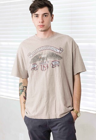VINTAGE HARLEY DAVIDSON T-SHIRT LOGO 90S XL 8.9