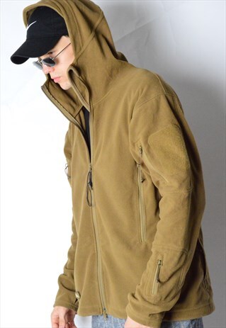 CAMEL BROWN FLEECE JACKET