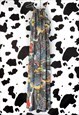 REVIVAL Y2K FLORAL PAISLEY FLOWERY PATTERN MAXI HALTER DRESS