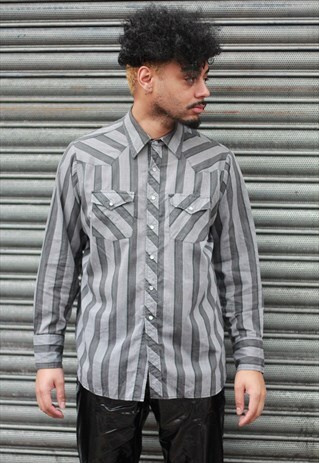 VINTAGE AUTHENTIC WESTERN YOUNGBLOODS STRIPED SHIRT