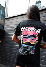 Utopia Graphic Printed T shirt