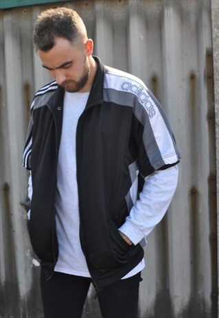 VINTAGE 90'S ADIDAS SHORT SLEEVE TRACK JACKET