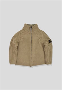 Vintage Stone Island AW'01 Chunky Wool Cable-Knit Jumper