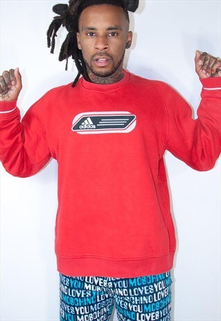 VINTAGE EMBROIDED ADIDAS SWEATER