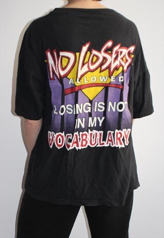 NO LOSERS UNISEX VINTAGE TEE SHIRT