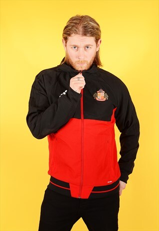 VINTAGE ADIDAS SUNDERLAND FC JACKET WITH HOOD