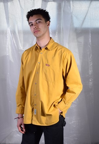 VINTAGE KICKERS YELLOW LONG SLEEVE SHIRT