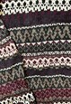 VINTAGE ABSTRACT KNITTED JUMPER PATTERNED GRANDAD SWEATER