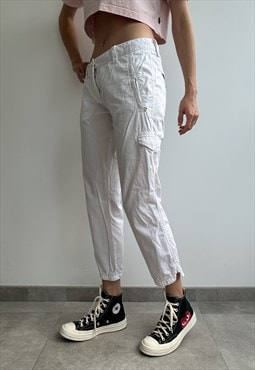 Prada White Cropped Pants Trousers
