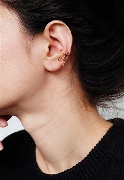 Climber Ear Cuff Earrings Women Vermeil Gold Earrings