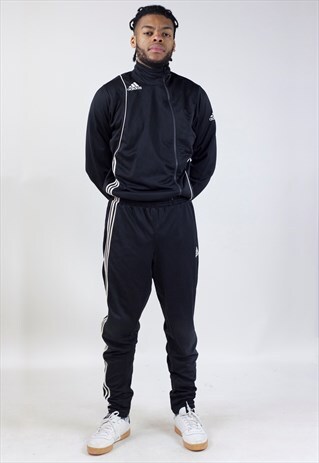 VINTAGE 90'S ADIDAS BLACK BODYSUIT TRACKSUIT