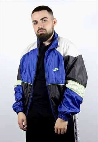 VINTAGE NIKE WINDBREAKER JUST DO IT JACKET SZ M