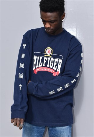 VINTAGE 90S TOMMY JEANS HILFIGER LONG SLEEVE T-SHIRT