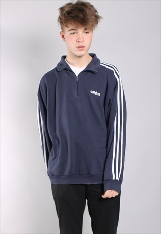 VINTAGE ADIDAS 1/4 ZIP SWEATSHIRT