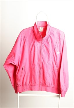 Vintage Adidas Bomber Windbreaker Jacket Pink Size L