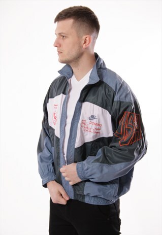 VINTAGE VTG RARE NIKE LOGO SPELL OUT SHELL JACKET 12911