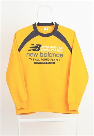 VINTAGE NEW BALANCE CREWNECK SWEATSHIRT YELLOW