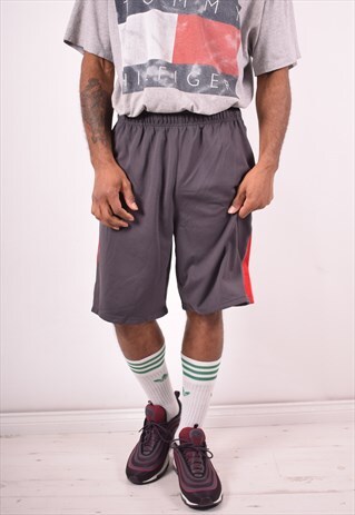 REEBOK MENS VINTAGE SHORTS LARGE GREY 90S