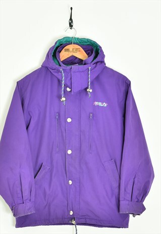 VINTAGE FILA MAGIC LINE COAT PURPLE XSMALL