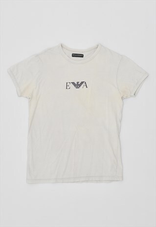 VINTAGE 00'S Y2K EMPORIO ARMANI T-SHIRT TOP GREY