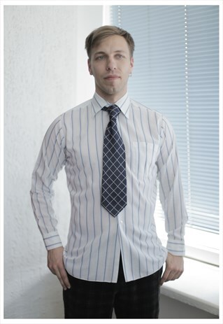 VINTAGE 80'S NAVY RHOMBUS TIE