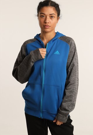 VINTAGE ADIDAS ZIPPED HOODIE