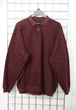 Vintage 90s Sweatshirt Maroon Size XXL 