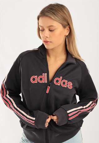 VINTAGE ADIDAS SPORTSWEAR SPELL OUT TRACK JACKET