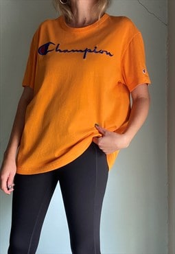 Vintage Bright Orange Champion T-Shirt